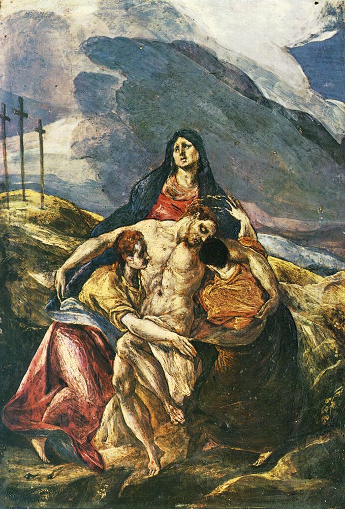 The Lamentation of Christ ca 1571 art print by El Greco for $57.95 CAD