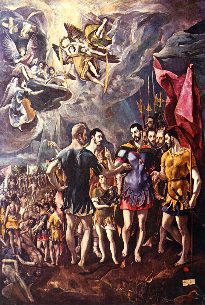 The Martyrdom of St. Maurice ca 1579 art print by El Greco for $57.95 CAD