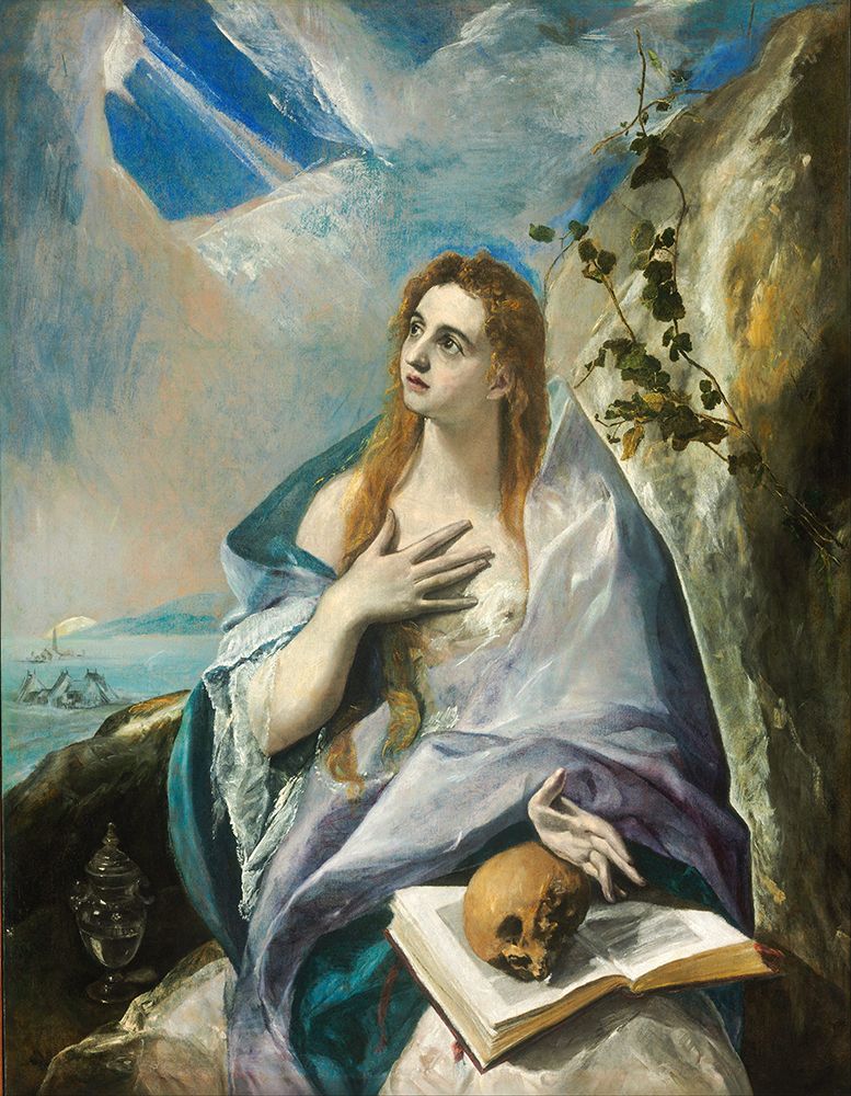 The Penitent Magdalene ca 1576 art print by El Greco for $57.95 CAD