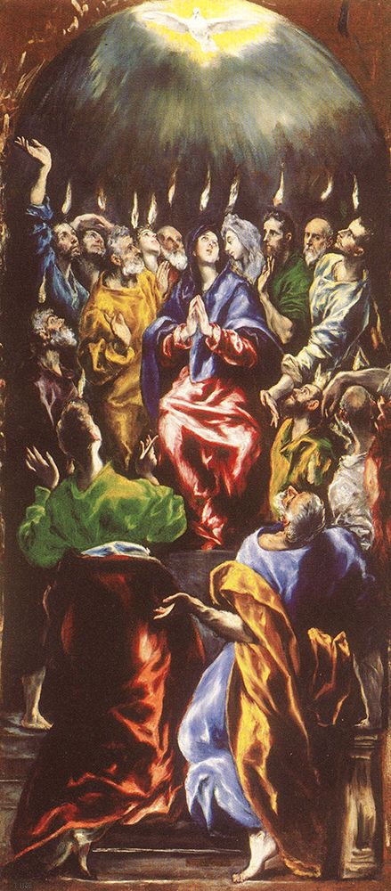 The Pentecost 1600 art print by El Greco for $57.95 CAD