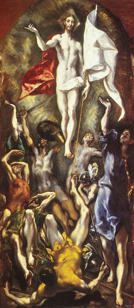 The Resurrection ca 1597 art print by El Greco for $57.95 CAD