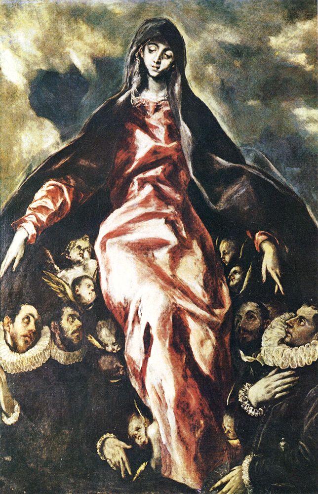 The Virgin of the Charity detail ca 1603 art print by El Greco for $57.95 CAD