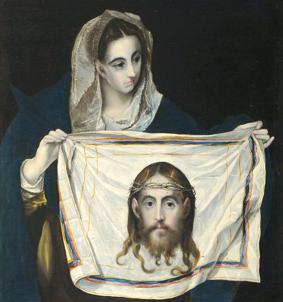 Veronica with the Holy Shroud ca 1580 art print by El Greco for $57.95 CAD