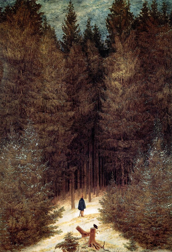 Chasseur in the Forest 1813 art print by Caspar David Friedrich for $57.95 CAD