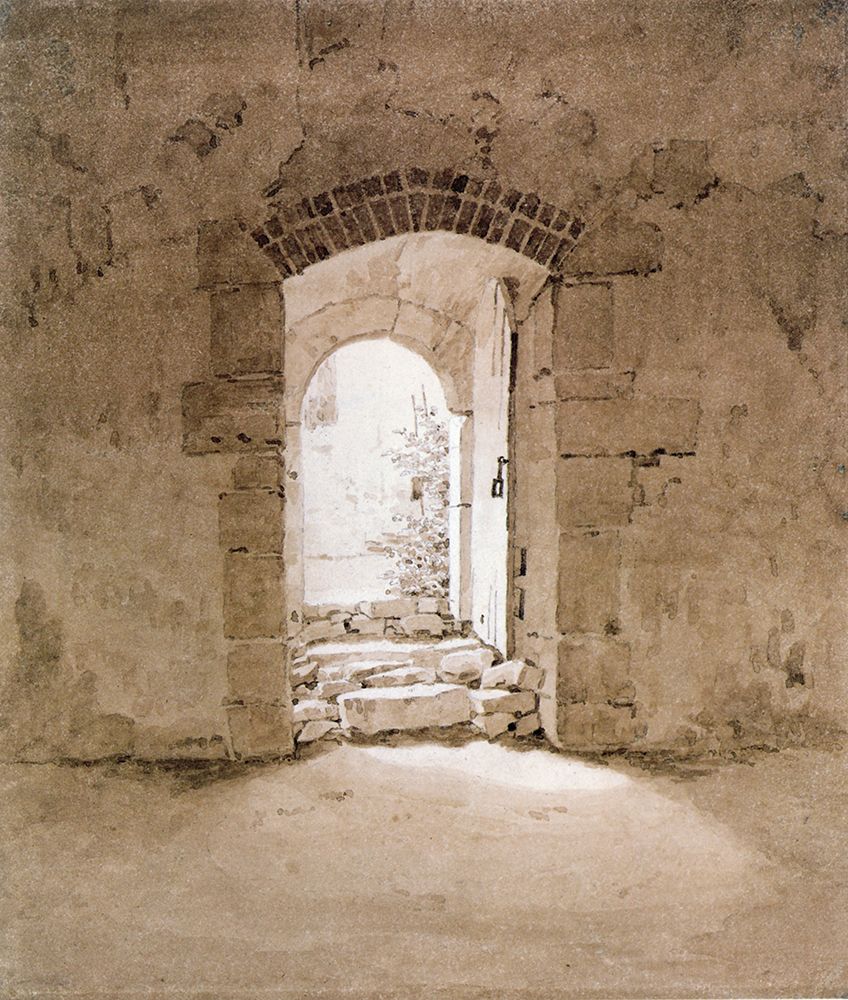 Doorway at the Furstenschule, Meissen ca 1835 art print by Caspar David Friedrich for $57.95 CAD