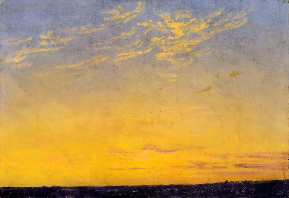 Evening 1824 art print by Caspar David Friedrich for $57.95 CAD