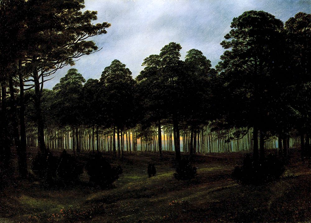 Evening ca 1820 art print by Caspar David Friedrich for $57.95 CAD
