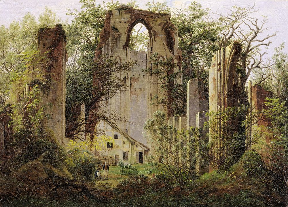 Monastery ruin Eldena 1825 art print by Caspar David Friedrich for $57.95 CAD