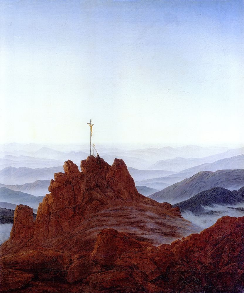 Morning in the Riesengebirge detail 1810 art print by Caspar David Friedrich for $57.95 CAD