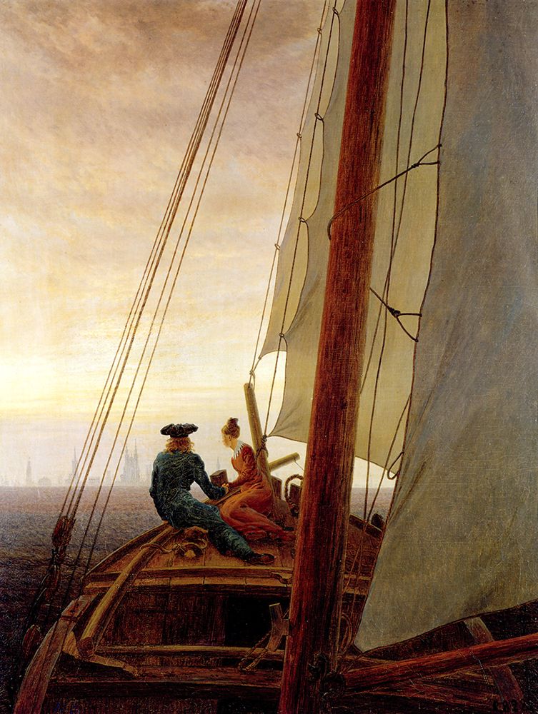 On the Sail-boat 1819 art print by Caspar David Friedrich for $57.95 CAD