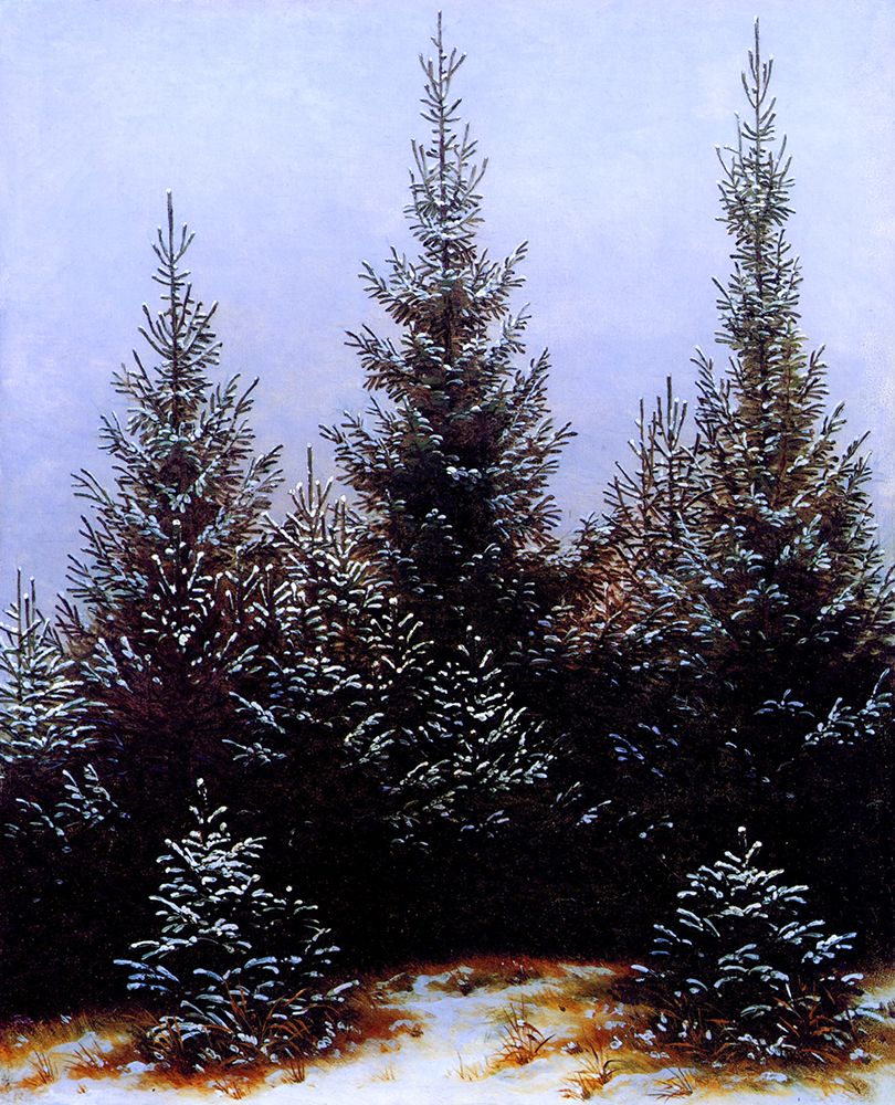 Pine Thicket 1828 art print by Caspar David Friedrich for $57.95 CAD