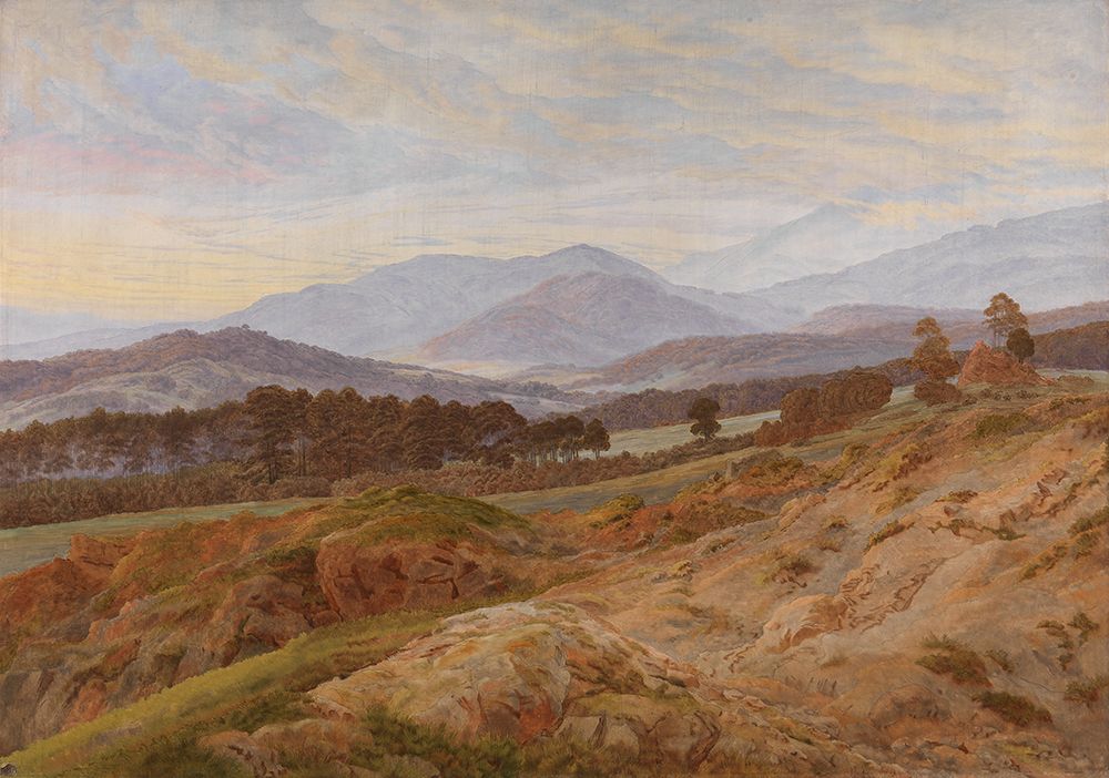 Riesengebirge Landscape 1835 art print by Caspar David Friedrich for $57.95 CAD