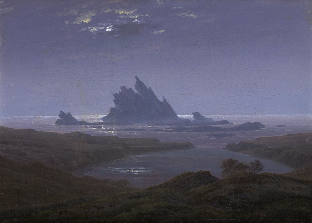 Rock Reef on the Seashore 1824 art print by Caspar David Friedrich for $57.95 CAD