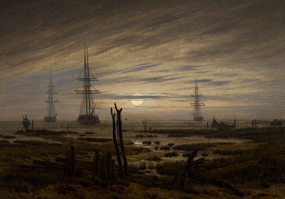 Ships at Sea ca 1817 art print by Caspar David Friedrich for $57.95 CAD