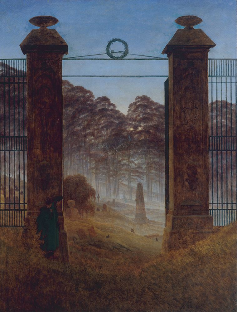 The Cemetery Entrance 1825 art print by Caspar David Friedrich for $57.95 CAD