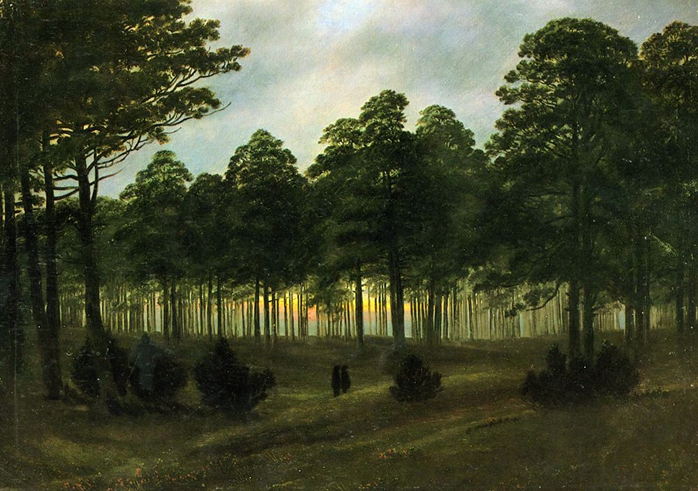 The Evening ca 1820 art print by Caspar David Friedrich for $57.95 CAD