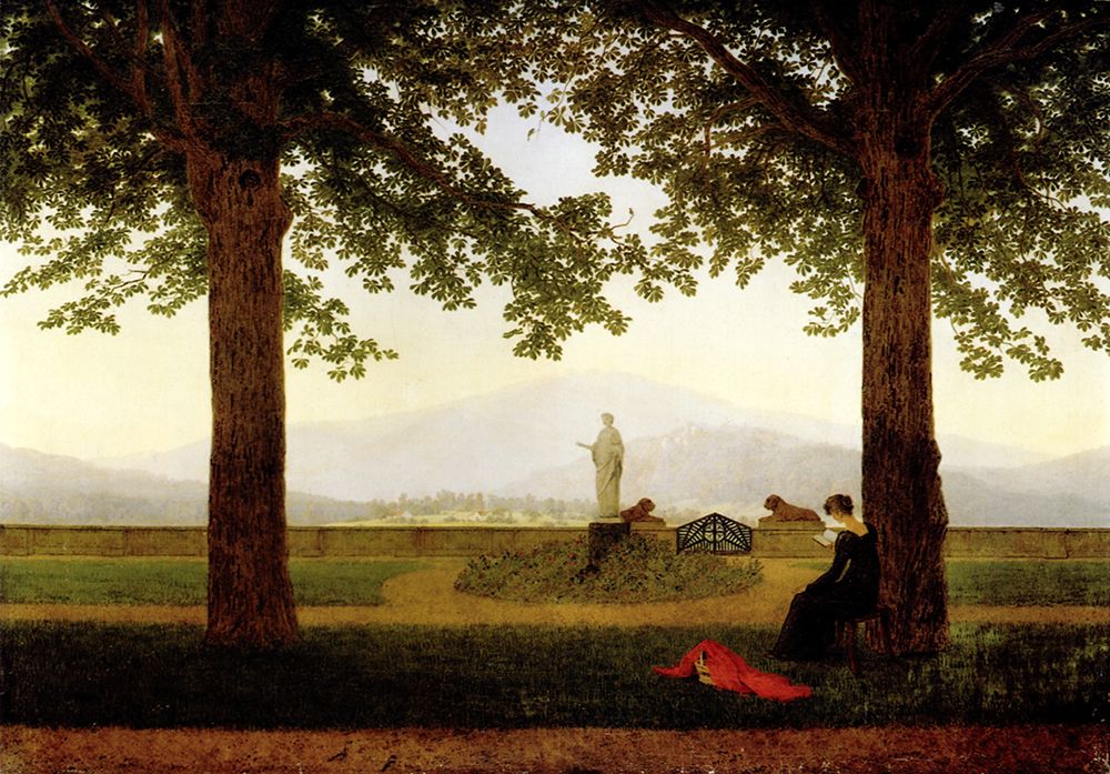 The Garden Terrace 1811 art print by Caspar David Friedrich for $57.95 CAD