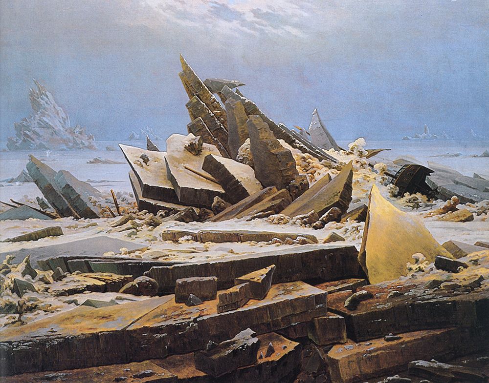The Polar Sea ca 1823 art print by Caspar David Friedrich for $57.95 CAD