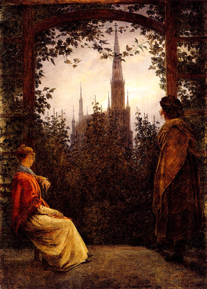 The Summerhouse 1818 art print by Caspar David Friedrich for $57.95 CAD