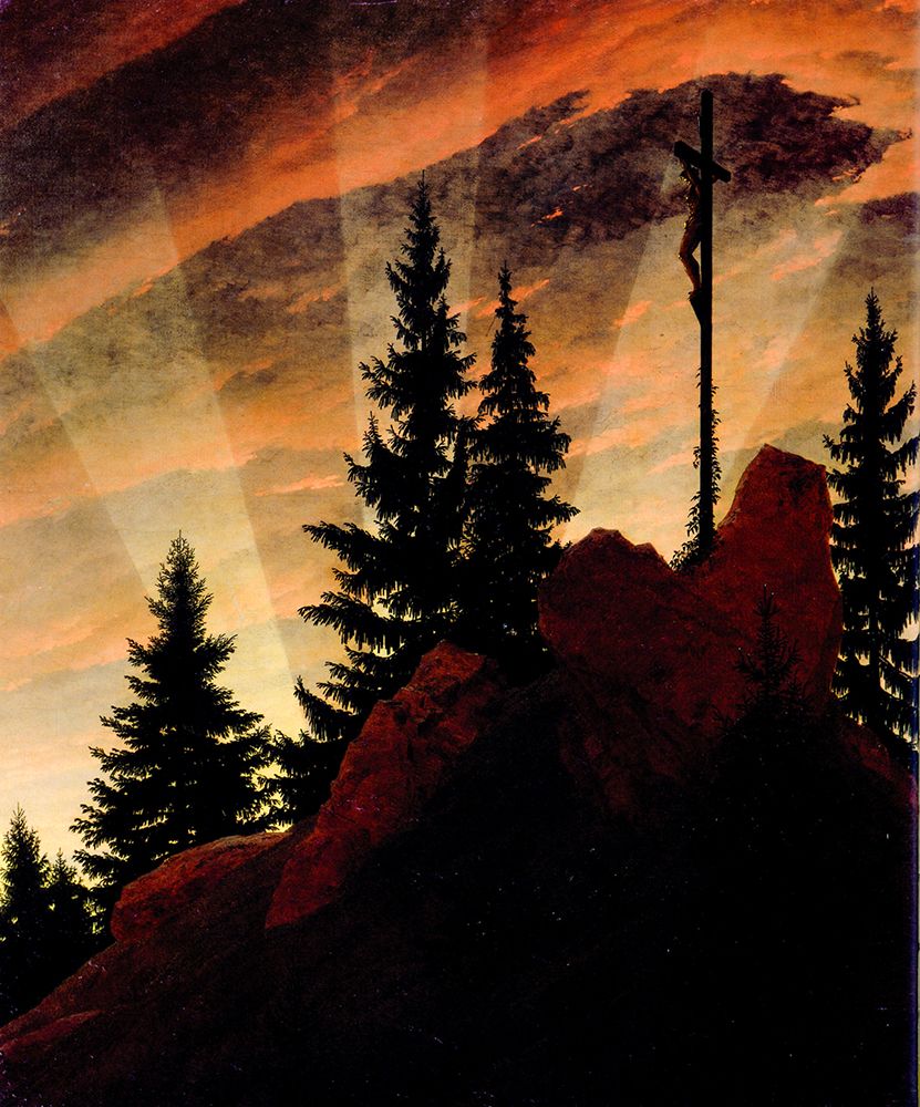 The Tetschen Altar detail 1807 art print by Caspar David Friedrich for $57.95 CAD