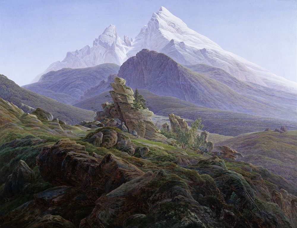 The Watzmann ca 1824 art print by Caspar David Friedrich for $57.95 CAD