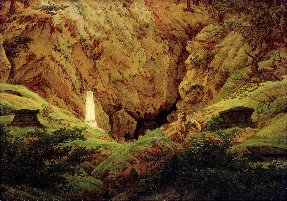 Tombs of Ancient Heroes 1812 art print by Caspar David Friedrich for $57.95 CAD