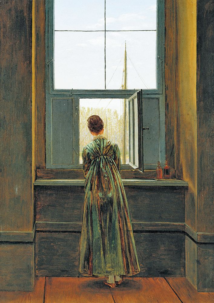 Woman at a Window 1822 art print by Caspar David Friedrich for $57.95 CAD
