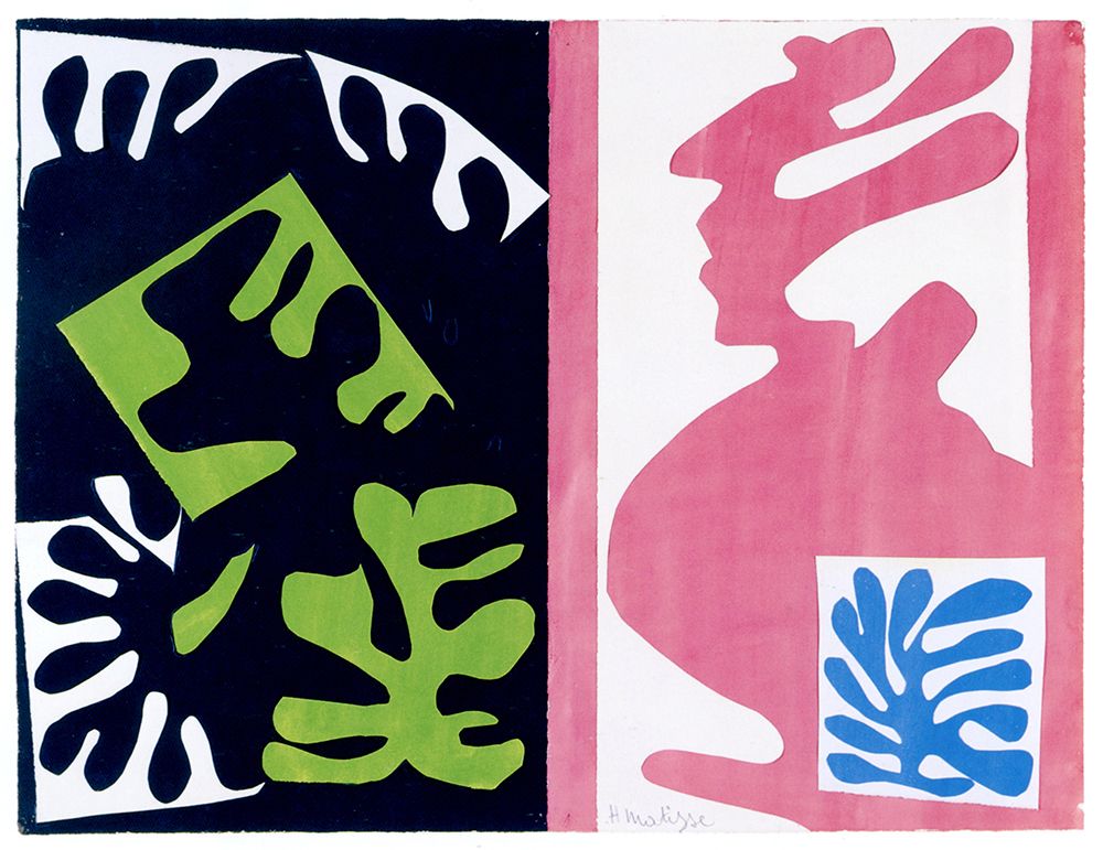 Black and Red Composition 1947 art print by Henri Matisse for $57.95 CAD