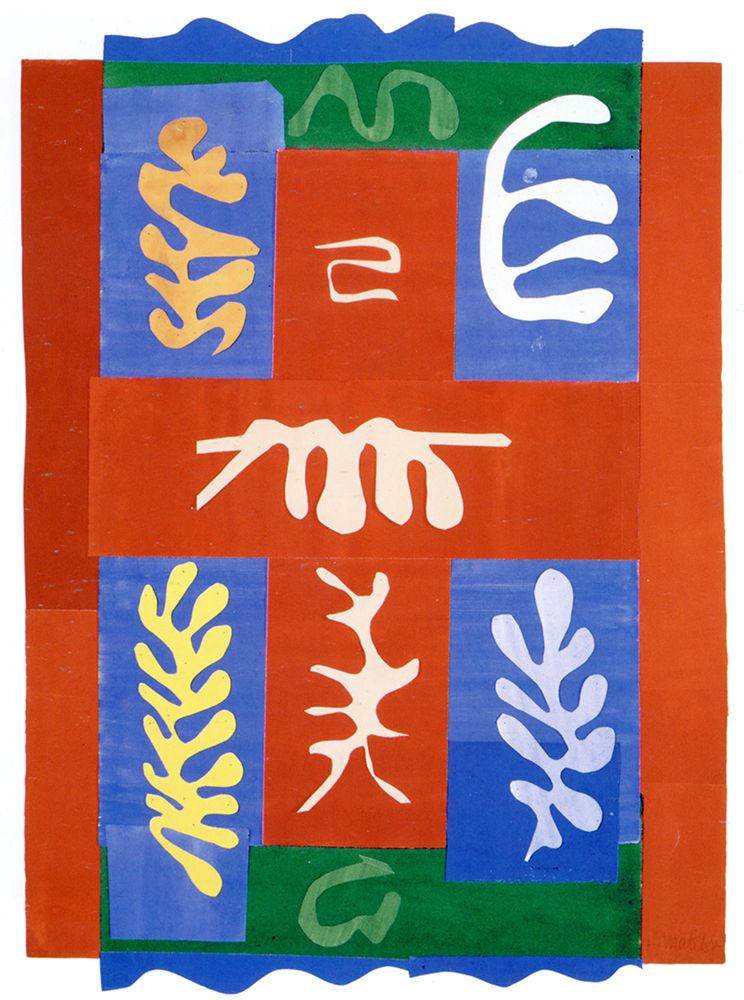 Composition with a Red Cross 1947 art print by Henri Matisse for $57.95 CAD