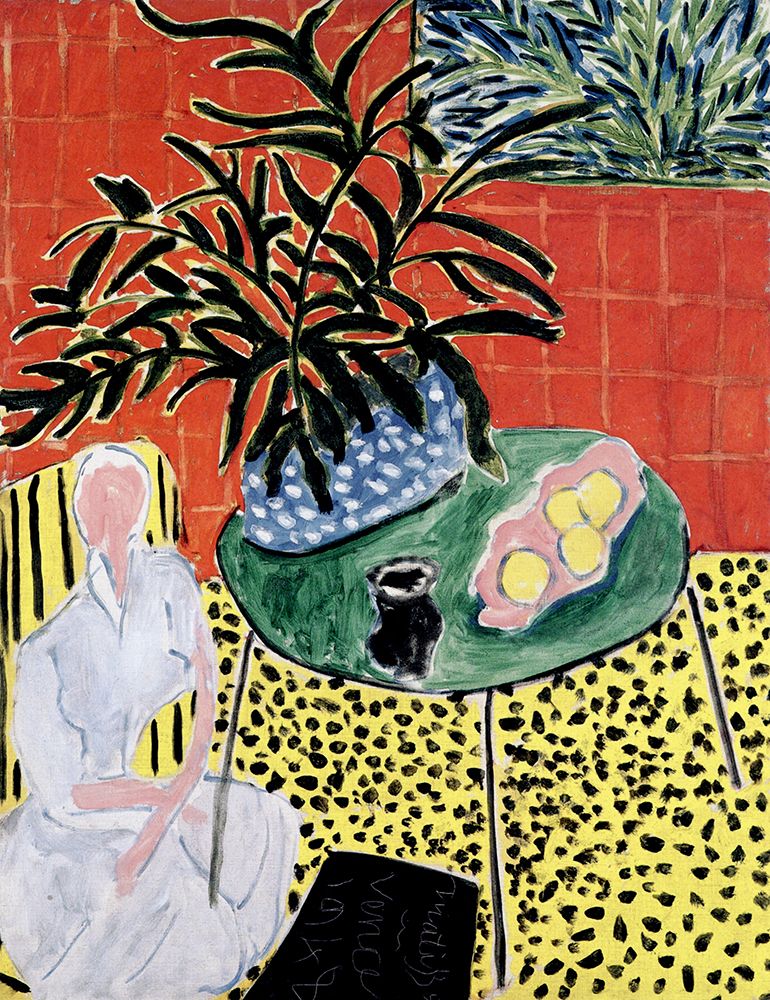 Interior with a Black Fern 1948 art print by Henri Matisse for $57.95 CAD