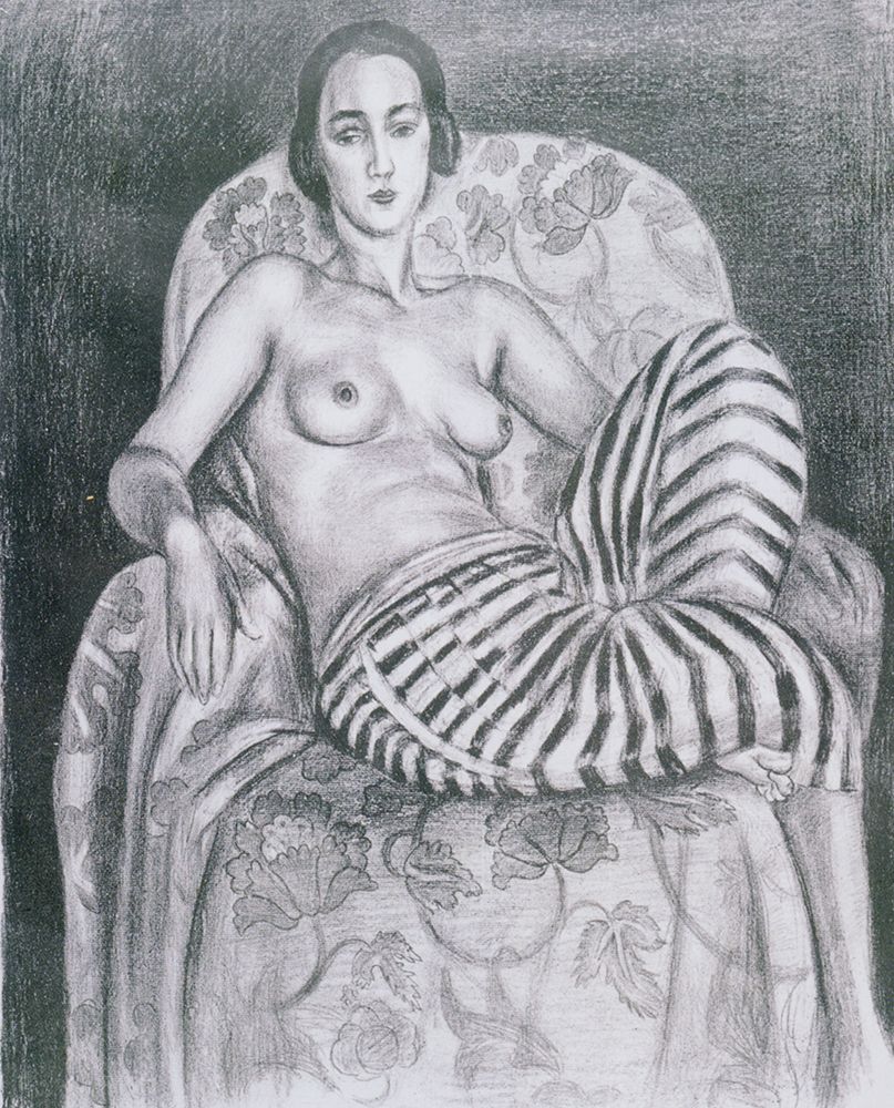 Large Odalisque with Bayadere Costume 1925 art print by Henri Matisse for $57.95 CAD