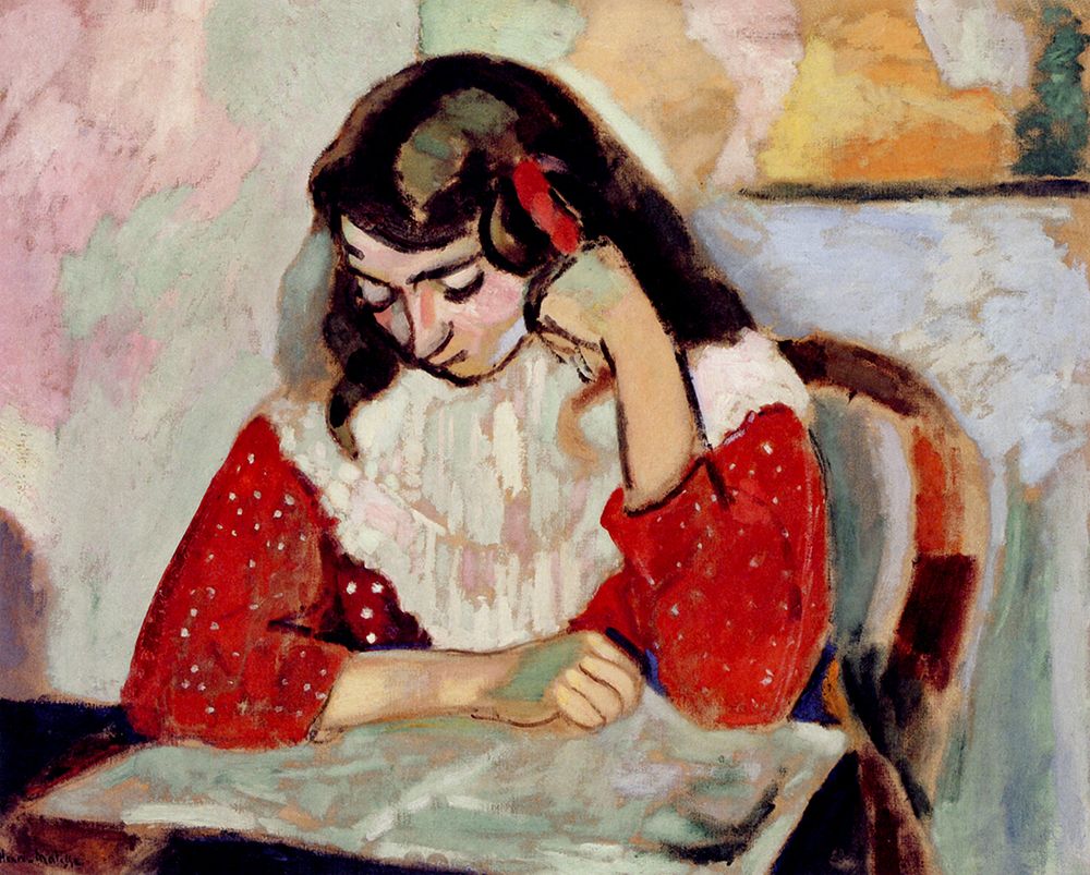 Marguerite reading 1906 art print by Henri Matisse for $57.95 CAD
