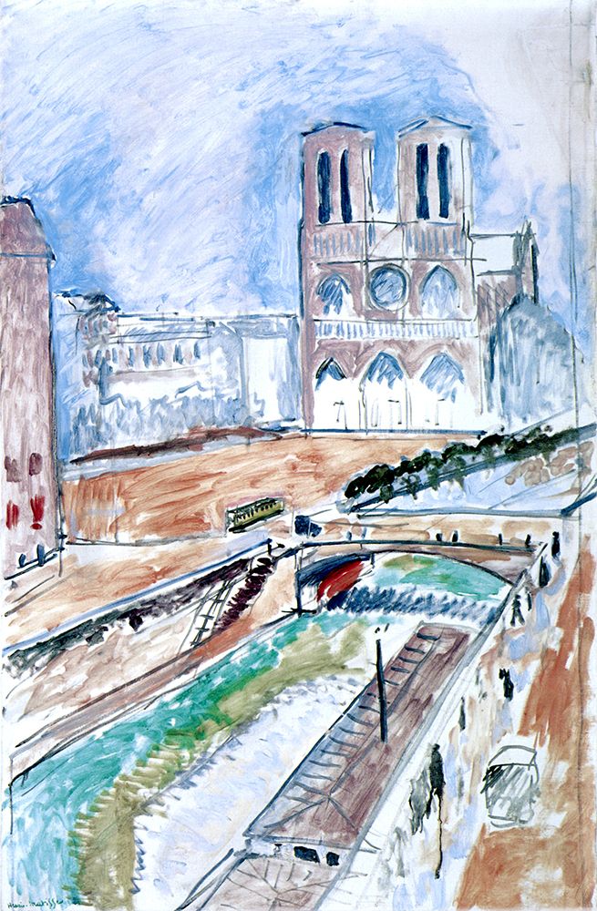 Notre Dame 1914 art print by Henri Matisse for $57.95 CAD