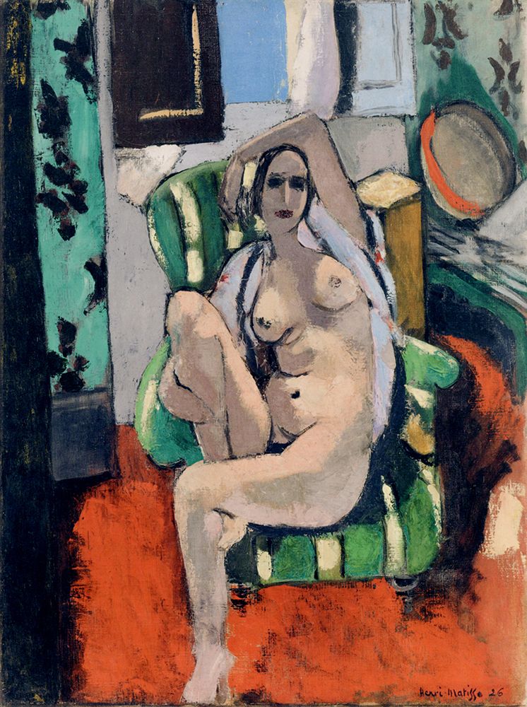 Odalisque with a Tambourine 1925 art print by Henri Matisse for $57.95 CAD