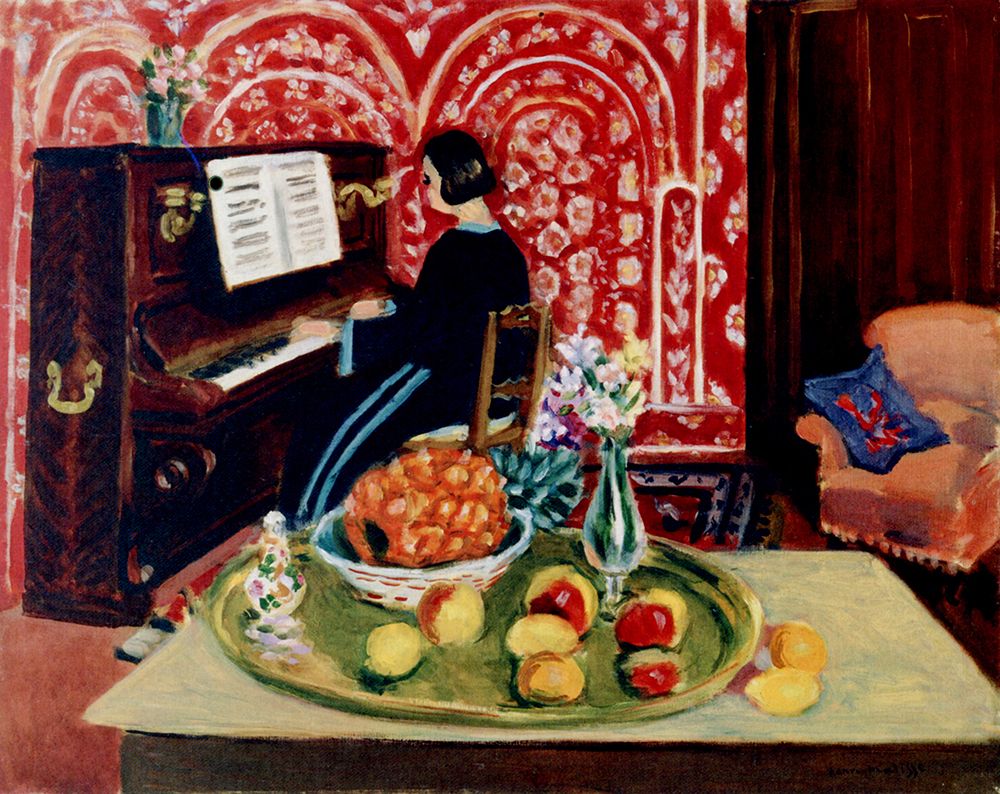 Pianist and Still Life 1924 art print by Henri Matisse for $57.95 CAD