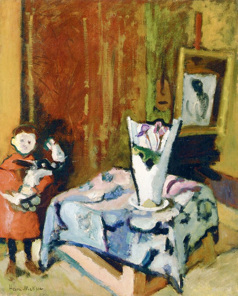 Pierre Matisse with Bidouille 1904 art print by Henri Matisse for $57.95 CAD