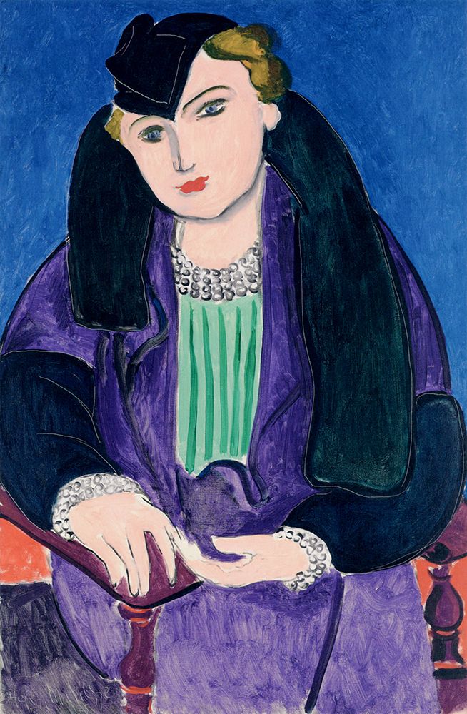 Portrait in a Blue Coat 1935 art print by Henri Matisse for $57.95 CAD