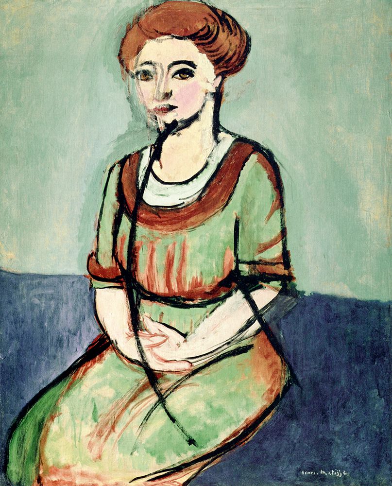 Portrait of Olga Merson 1911 art print by Henri Matisse for $57.95 CAD