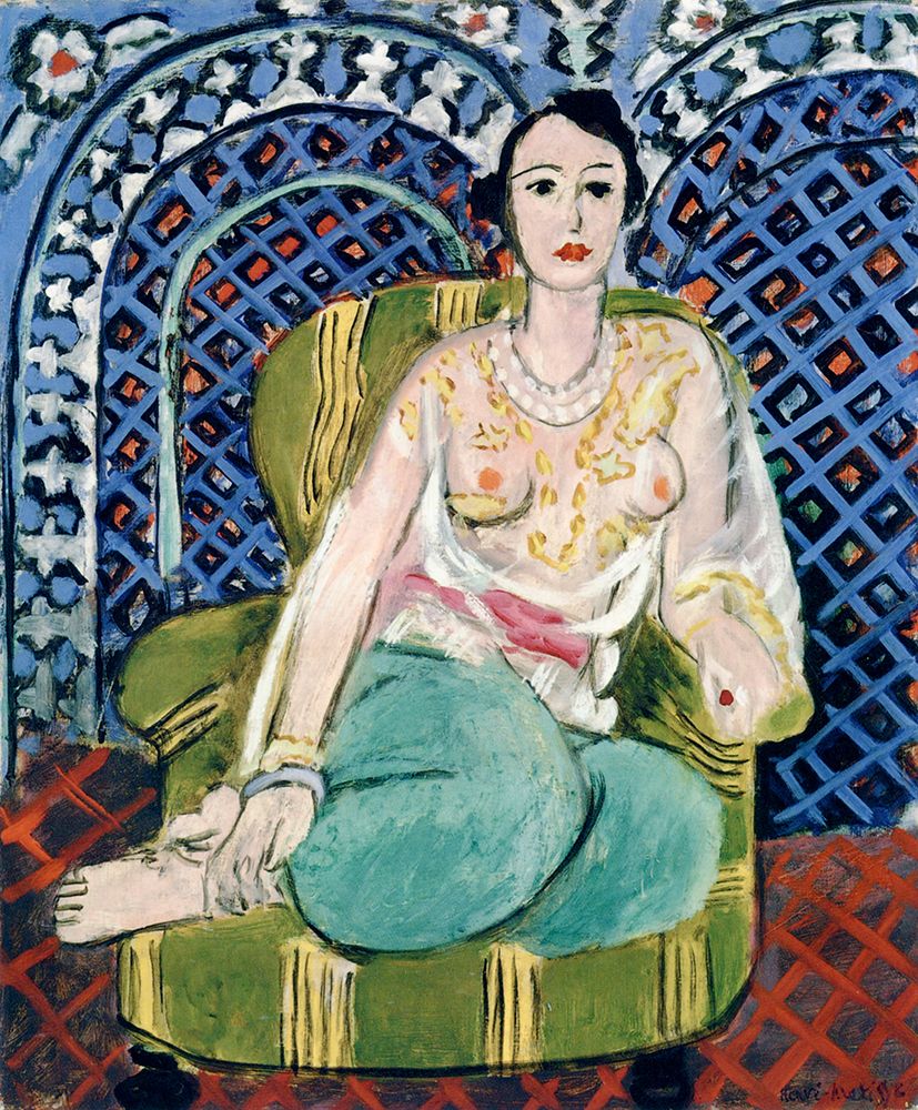 Seated Odalisque 1926 art print by Henri Matisse for $57.95 CAD