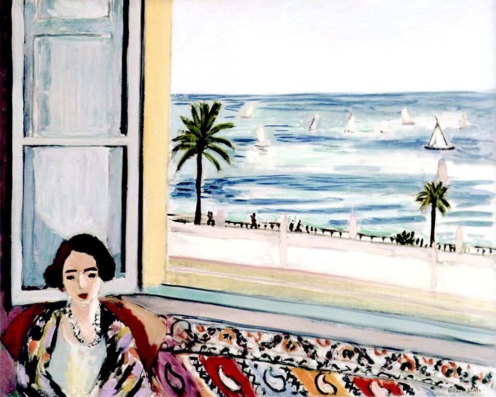 Seated Woman, back to Window 1922 art print by Henri Matisse for $57.95 CAD