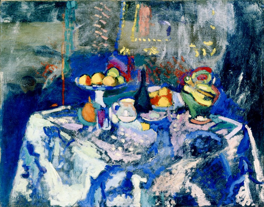 Still Life with Blue Tablecloth 1905 art print by Henri Matisse for $57.95 CAD