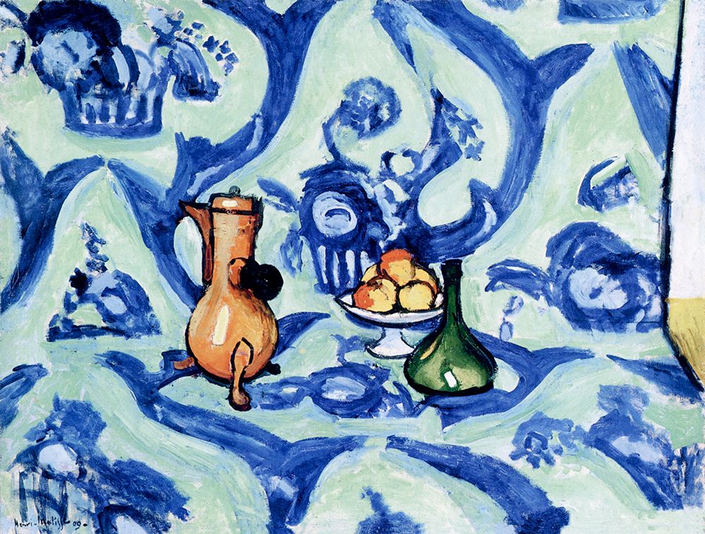 Still Life with Blue Tablecloth 1909 art print by Henri Matisse for $57.95 CAD