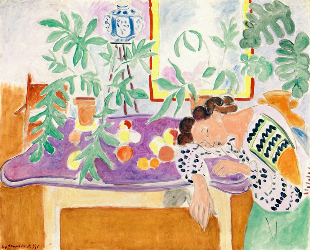 Still Life with Sleeping Woman 1939 art print by Henri Matisse for $57.95 CAD