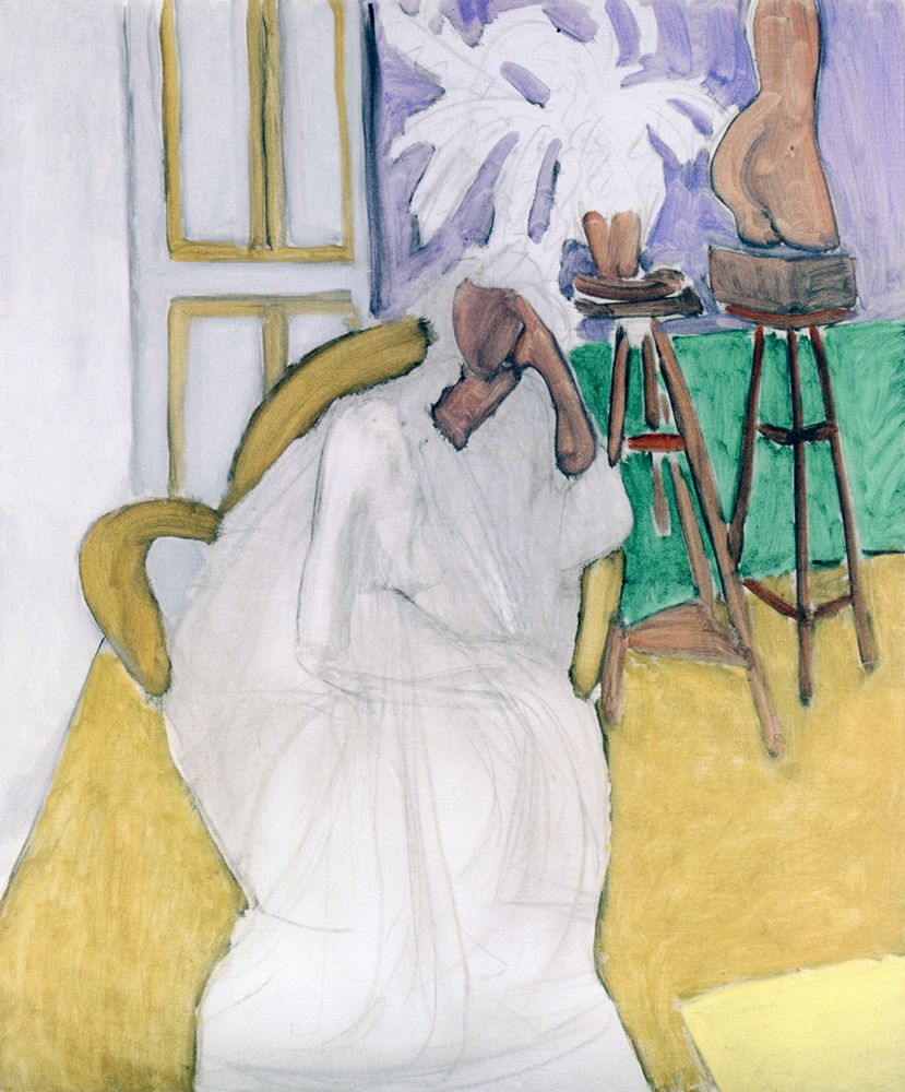 The Gandoura, figure and Greek torso 1939 art print by Henri Matisse for $57.95 CAD