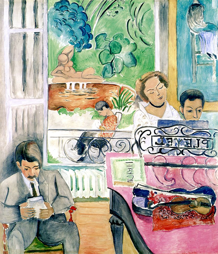 The Music Lesson 1917 art print by Henri Matisse for $57.95 CAD