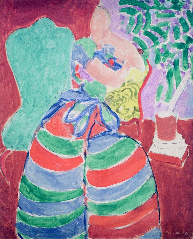 The Striped Dress 1938 art print by Henri Matisse for $57.95 CAD