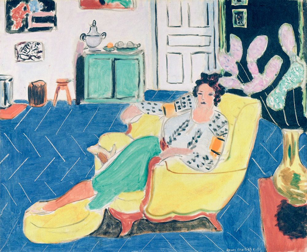 Woman Seated in an Armchair 1940 art print by Henri Matisse for $57.95 CAD