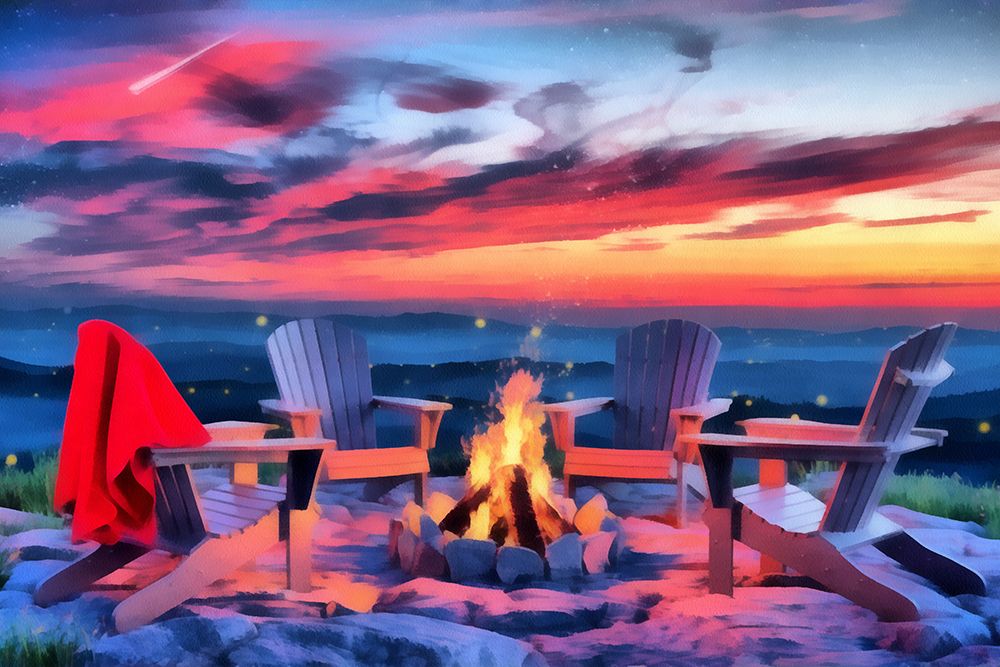 Campfire Fantasy I art print by Vanessa Knight for $57.95 CAD