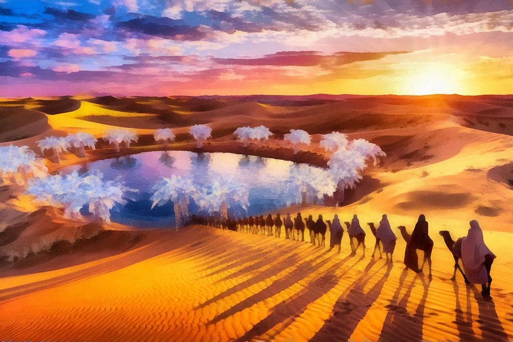 Desert Fantasy II art print by Vanessa Knight for $57.95 CAD