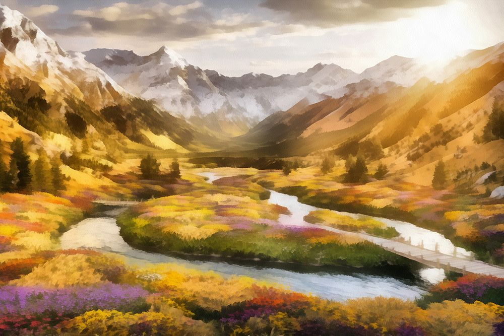 Mountain Fantasy I art print by Vanessa Knight for $57.95 CAD